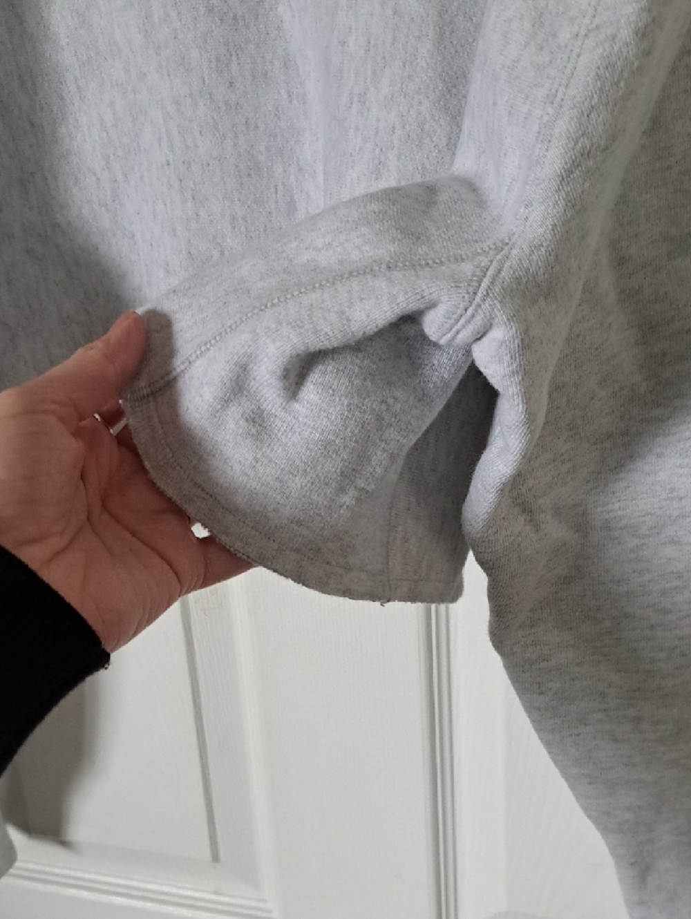 Champion Light Gray Cropped Crewneck Sweatshirt - Picture 4 of 6